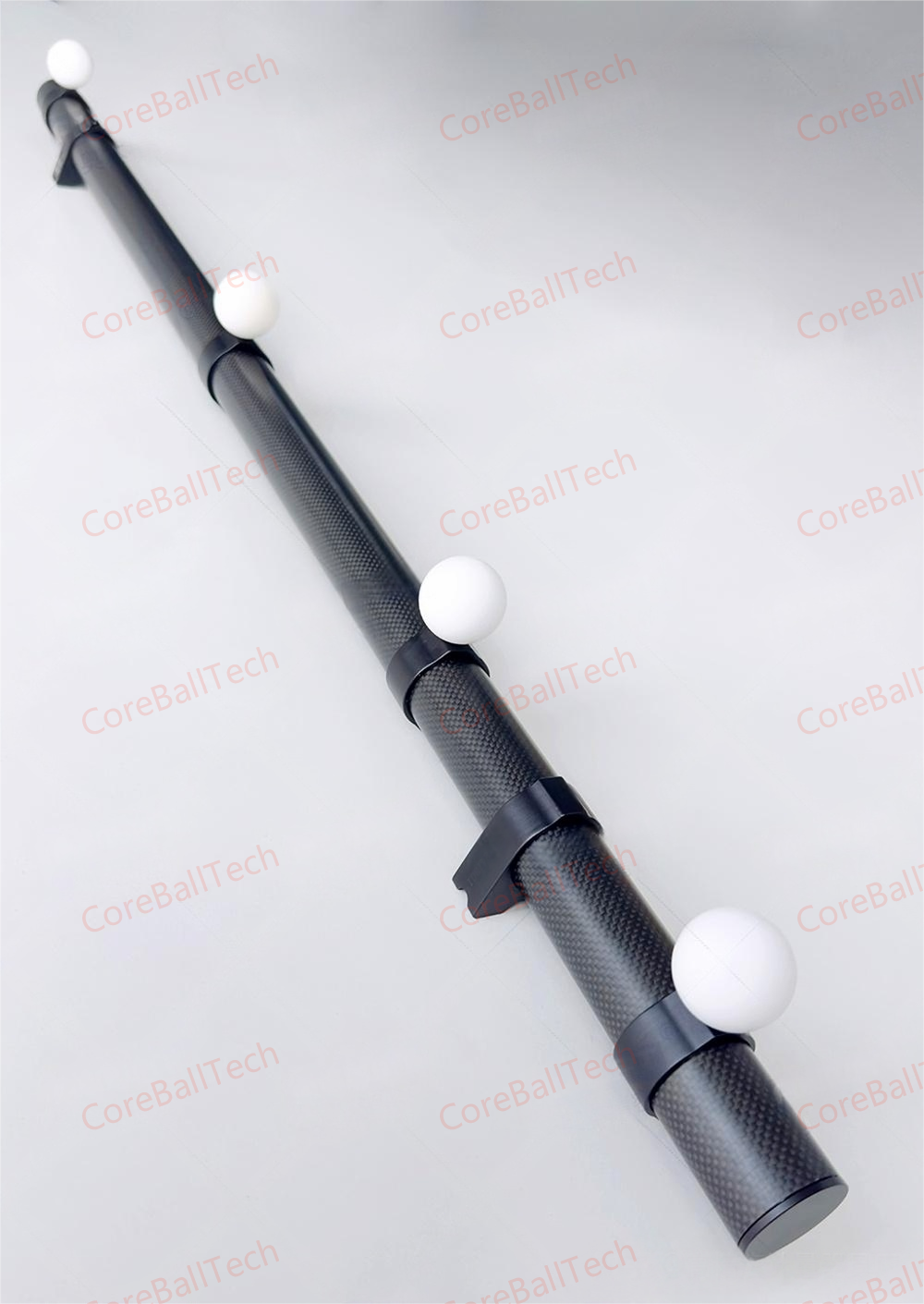 High precision ceramic ball bar with matte diffuse spheres for 3D optical scanner calibration and metrology systems