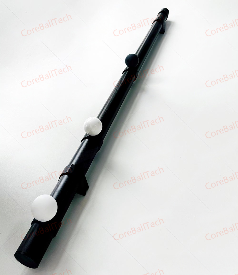 High precision ceramic ball bar with matte diffuse spheres for 3D optical scanner calibration and metrology systems