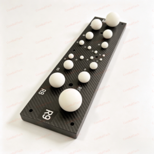 18-ball high precision matte ceramic calibration ball plate for 3D scanning